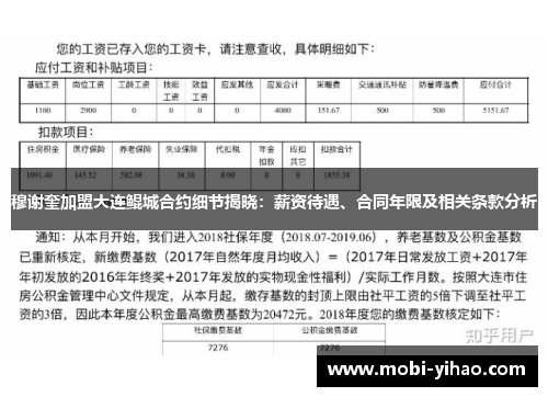 穆谢奎加盟大连鲲城合约细节揭晓：薪资待遇、合同年限及相关条款分析